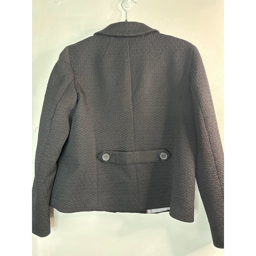 Talbots Blazer 8P Petite Black Classic Career Preppy Academia Officecore holiday - Picture 9 of 9